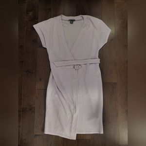 Suzy Shier Lilac Wrap Dress with Belt